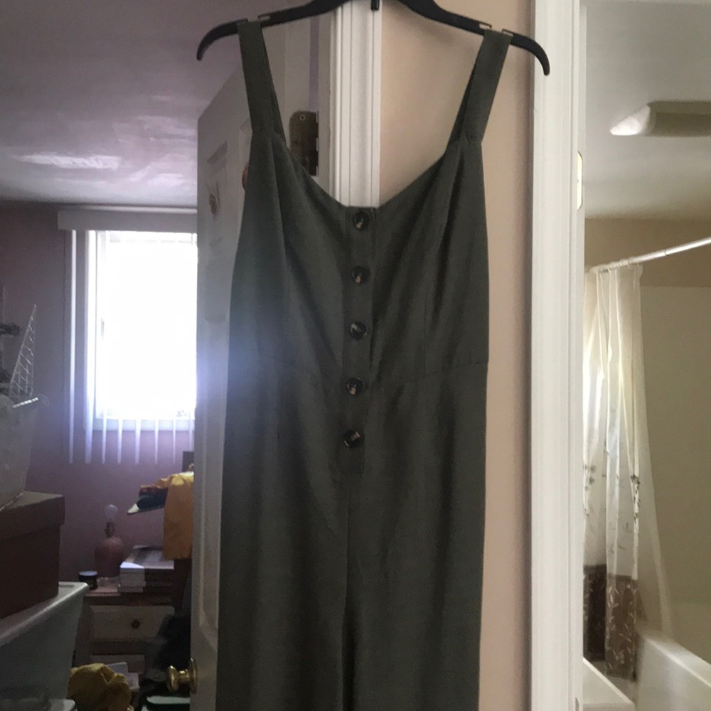 Green jumpsuit